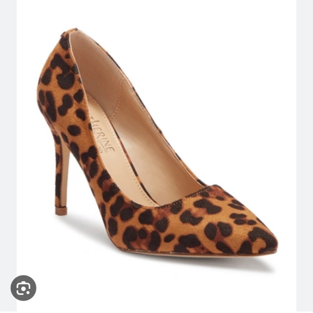 Like New Catherine Malandrino Brown Tan Leopard Pumps Heels 8.5